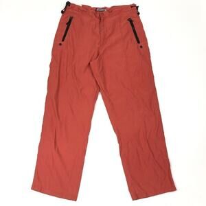 Brittania Dark Orange Polyester Nylon Hiking Outdoors Pants Size 34x30 B12